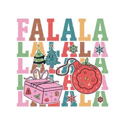 Falala Retro Christmas Sublimation SVG