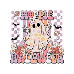 Hippie Halloween Png, Retro Ghost Png
