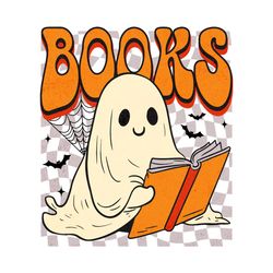 Ghost Books Png, Funny Ghost Book Nerd