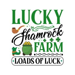 Lucky Shamrock Farmhouse St Patricks Svg
