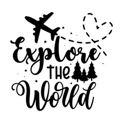 Explore the World Travel Svg