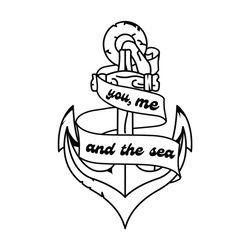 You Me and the Sea Anchor SVG