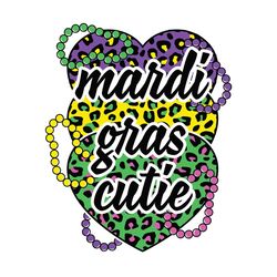 Mardi Gras Cutie Hearts SVG