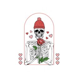 Dead Inside Valentine Skeleton SVG