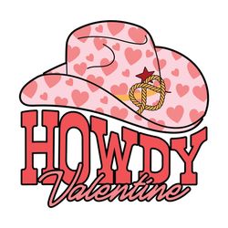 Western Hat Heart Valentine SVG