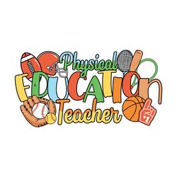 PE Physical Education Teacher SVG