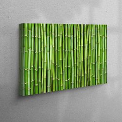 bamboo tree canvas, nature plant art, green wall decor, trendy canvas, landscape table, wall hanging canvas, farmhouse c