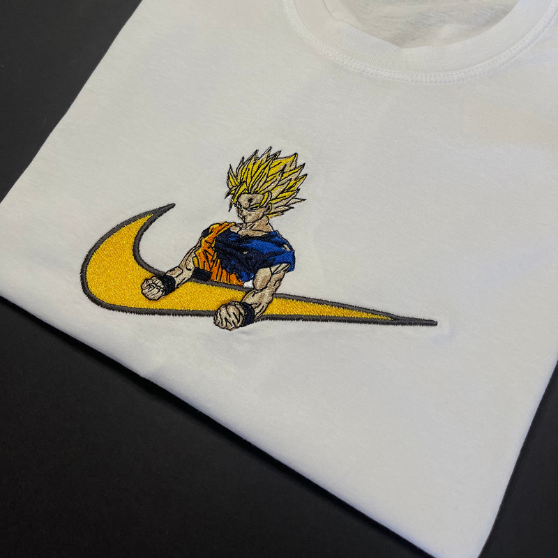 Goku TShirt Goku Super Saiyan Dragon Ball Anime Tshirt Goku Embroidered T Shirt Hoodie Sweatshirt FREE SHIPPING 0