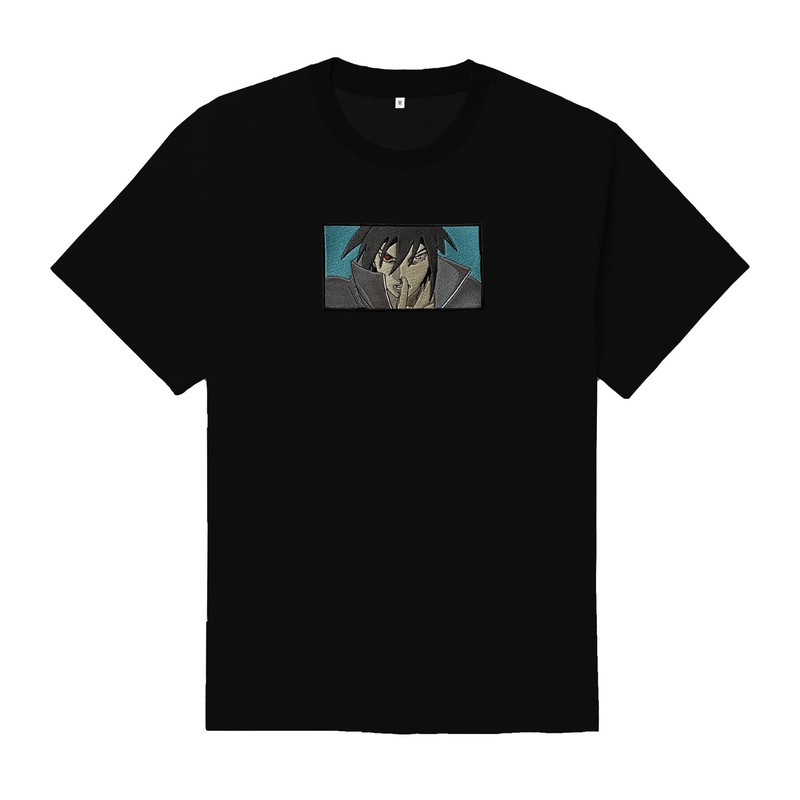 Sasuke TShirt Sasuke Oversized TShirt Sasuke Uchiha TShirt Naruto Anime Embroidered TShirt FREE SHIPPING 1