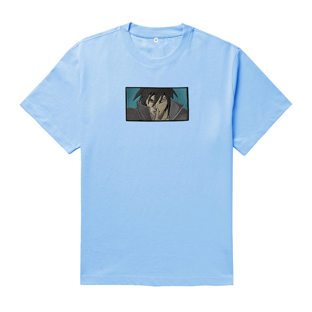 Sasuke TShirt Sasuke Oversized TShirt Sasuke Uchiha TShirt Naruto Anime Embroidered TShirt FREE SHIPPING 3
