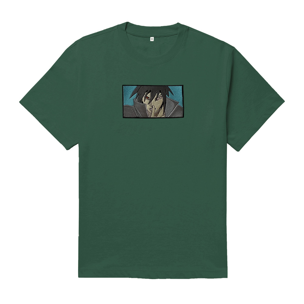 Sasuke TShirt Sasuke Oversized TShirt Sasuke Uchiha TShirt Naruto Anime Embroidered TShirt FREE SHIPPING 4