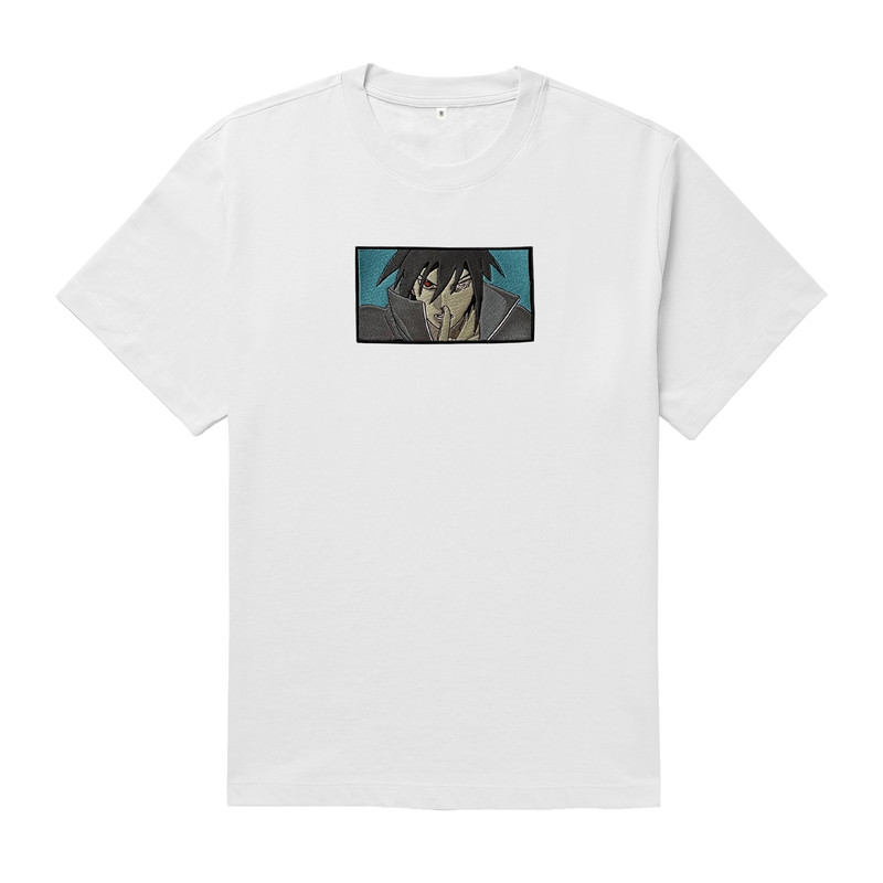 Sasuke TShirt Sasuke Oversized TShirt Sasuke Uchiha TShirt Naruto Anime Embroidered TShirt FREE SHIPPING 2