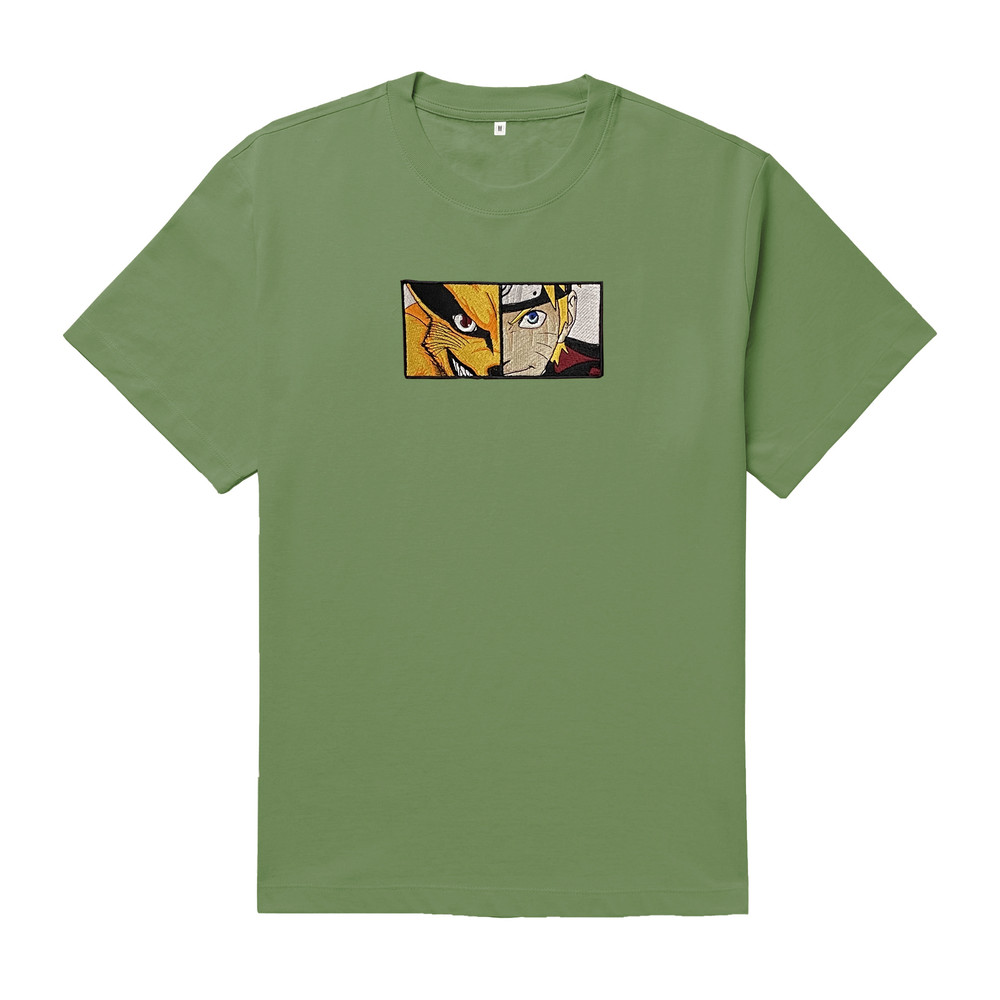 Naruto Kurama TShirt Naruto T Shirt Naruto Anime Tshirt Naruto Embroidered TShirt FREE SHIPPING 5