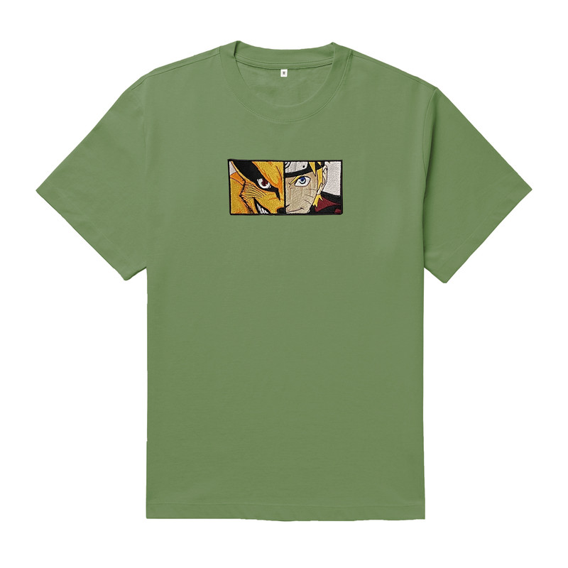 Naruto Kurama TShirt Naruto T Shirt Naruto Anime Tshirt Naruto Embroidered TShirt FREE SHIPPING 5