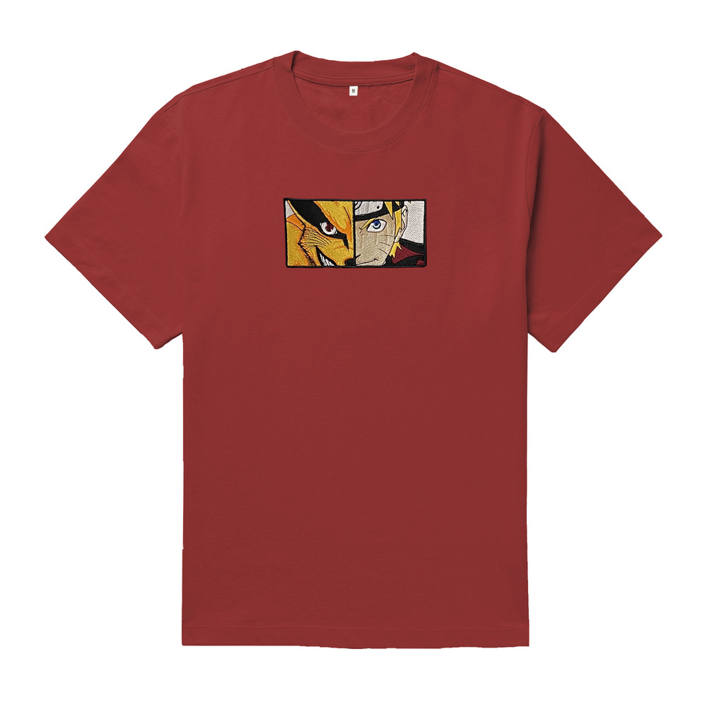 Naruto Kurama TShirt Naruto T Shirt Naruto Anime Tshirt Naruto Embroidered TShirt FREE SHIPPING 1