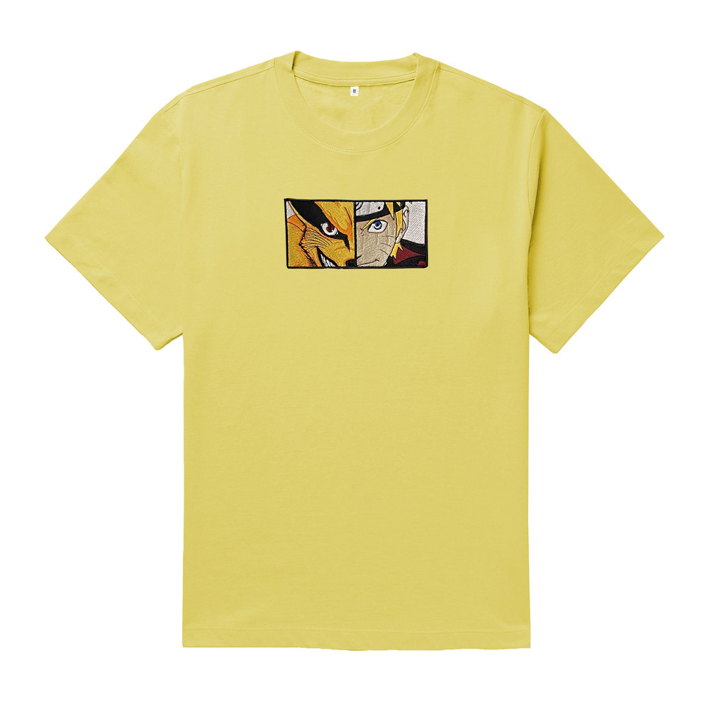 Naruto Kurama TShirt Naruto T Shirt Naruto Anime Tshirt Naruto Embroidered TShirt FREE SHIPPING 6