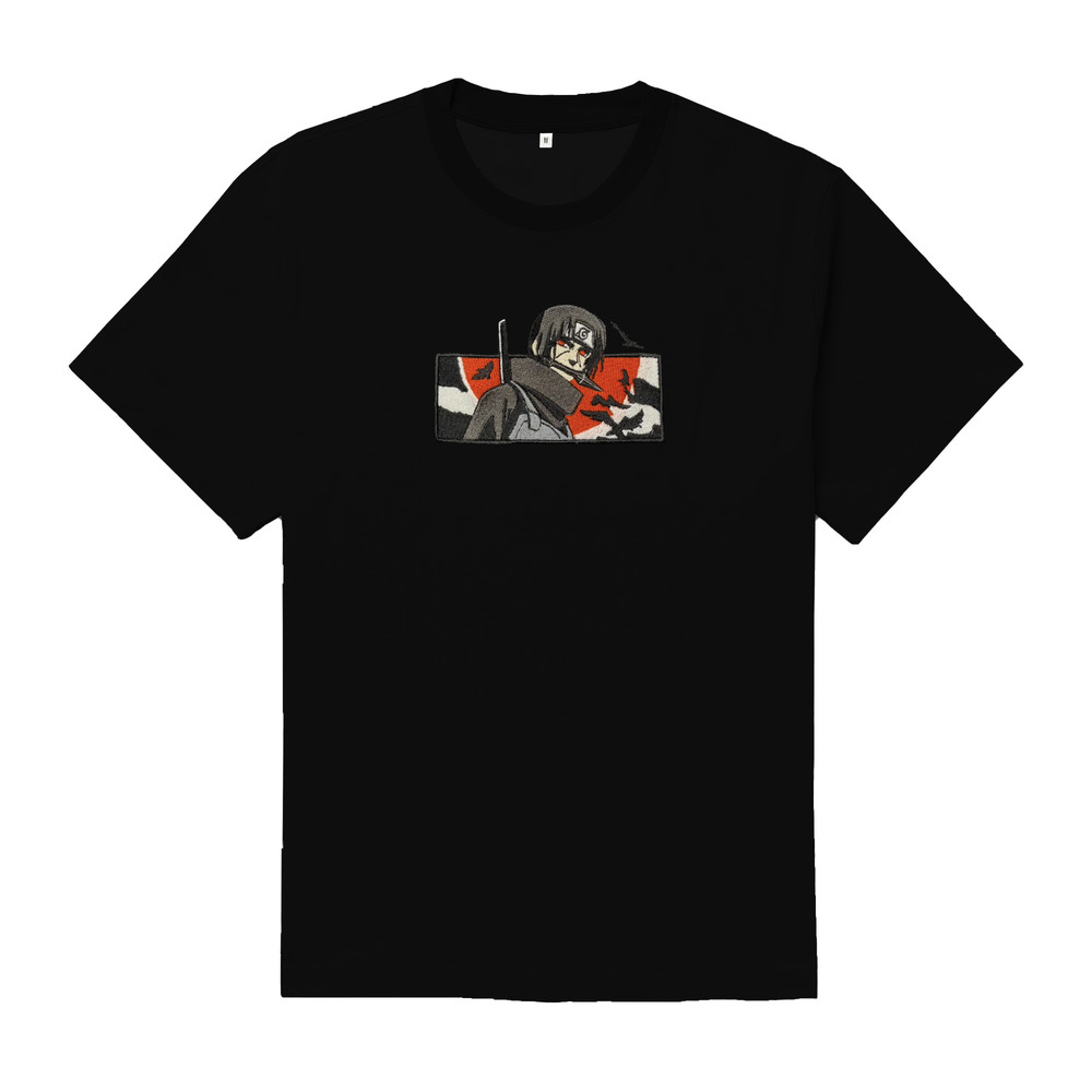 Itachi TShirt Itachi Uchiha T Shirt Naruto Anime Tshirt Embroidered TShirt FREE SHIPPING 0