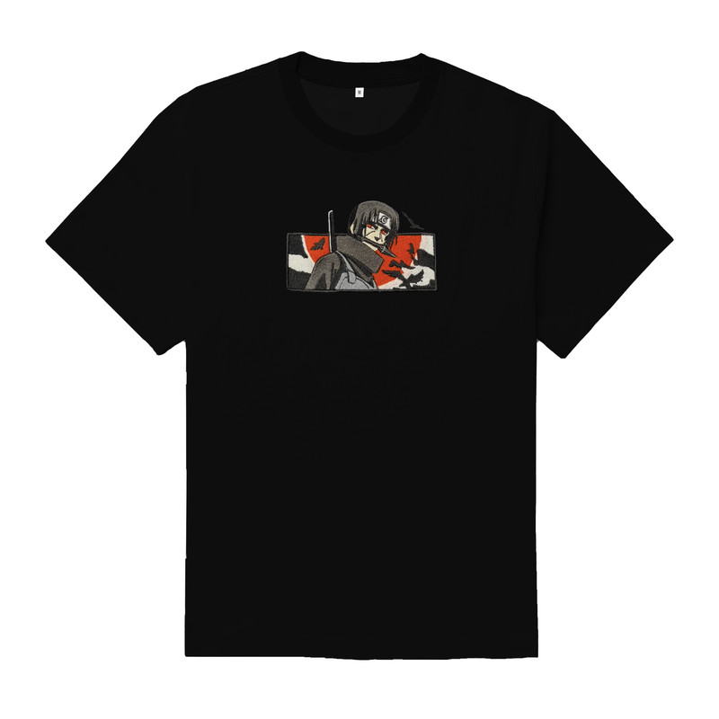 Itachi TShirt Itachi Uchiha T Shirt Naruto Anime Tshirt Embroidered TShirt FREE SHIPPING 0