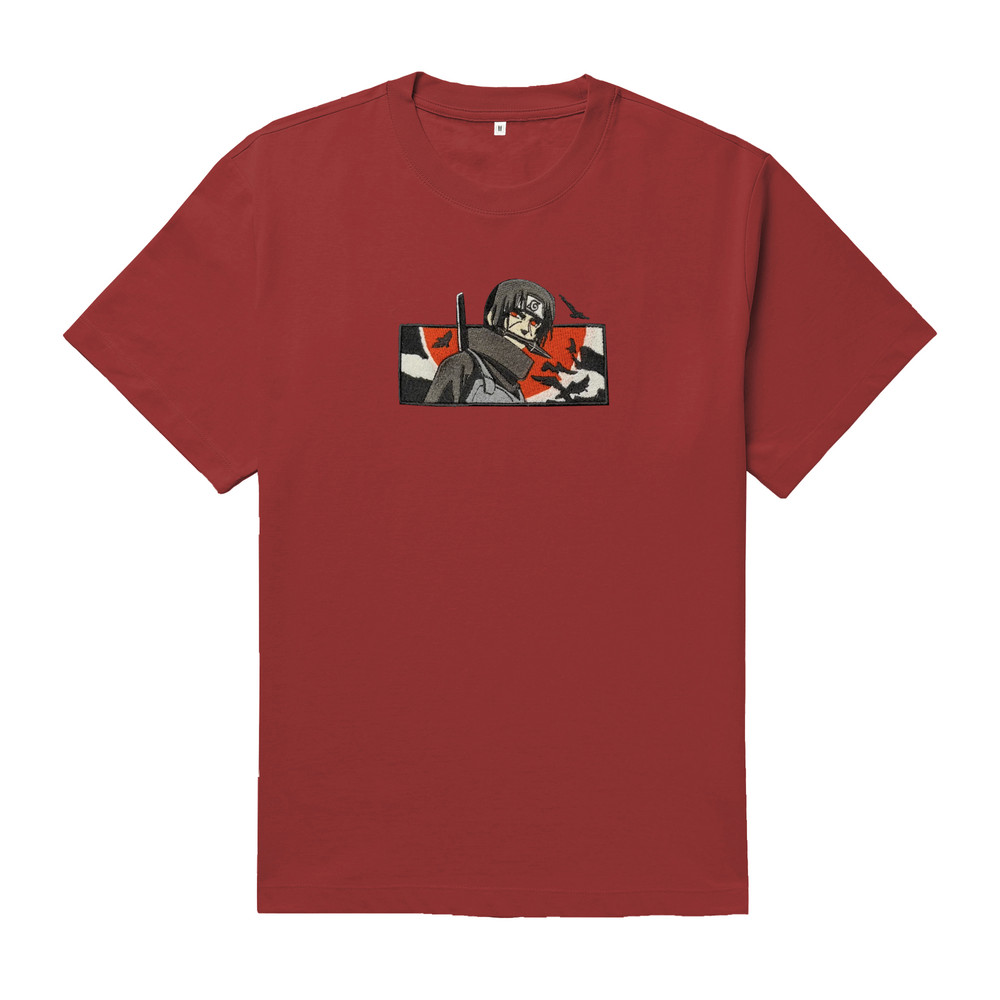 Itachi TShirt Itachi Uchiha T Shirt Naruto Anime Tshirt Embroidered TShirt FREE SHIPPING 3