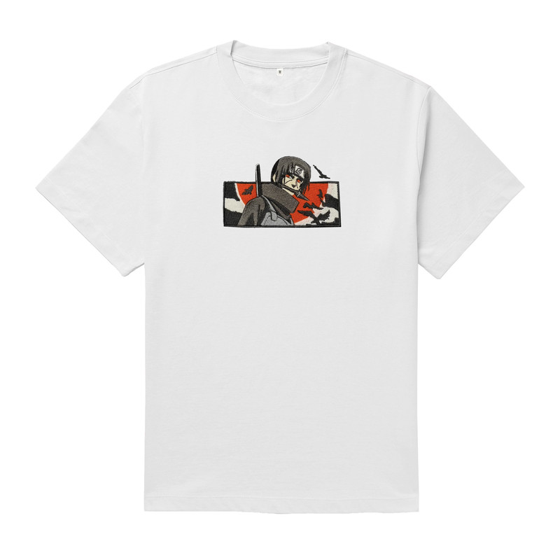 Itachi TShirt Itachi Uchiha T Shirt Naruto Anime Tshirt Embroidered TShirt FREE SHIPPING 2
