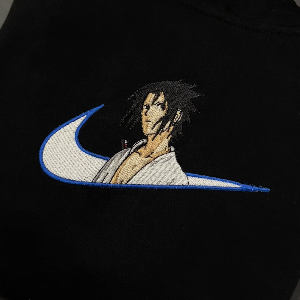 Sasuke TShirt Sasuke Uchiha T Shirt Naruto Anime Tshirt Embroidered TShirt FREE SHIPPING 0