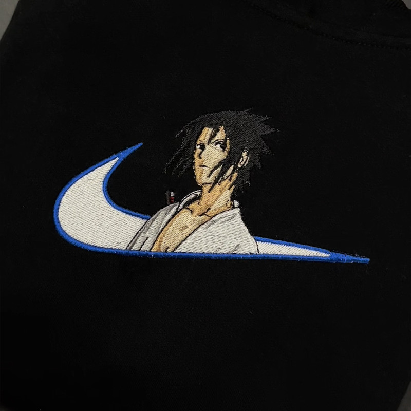 Sasuke TShirt Sasuke Uchiha T Shirt Naruto Anime Tshirt Embroidered TShirt FREE SHIPPING 0