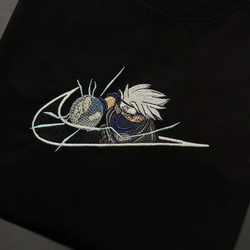 Kakashi TShirt Kakashi Hatake T Shirt Naruto Anime Tshirt Embroidered TShirt FREE SHIPPING 0