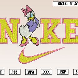 nike daisy duck embroidery designs, disney embroidery design file instant download