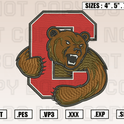 Cornell Big Red Logo Embroidery Designs File, Ncaa Teams Embroidery Design File Instant Download