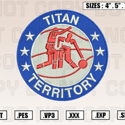 Detroit Mercy Titans Logo Embroidery Designs File, Ncaa Teams Embroidery Design File Instant Download