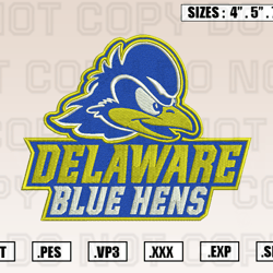 Delaware Blue Hens Logos Embroidery Designs File, Ncaa Teams Embroidery Design File Instant Download
