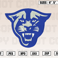 Georgia State Panthers Logo Embroidery Designs File, Ncaa Teams Embroidery Design File Instant Download