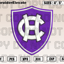 Holy Cross Crusaders Logo Embroidery Designs File, Ncaa Teams Embroidery Design File Instant Download