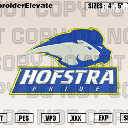 Hofstra Pride Logo Embroidery Designs File, Ncaa Teams Embroidery Design File Instant Download