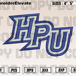 High Point Panthers Logo Embroidery Designs File, Ncaa Teams Embroidery Design File Instant Download