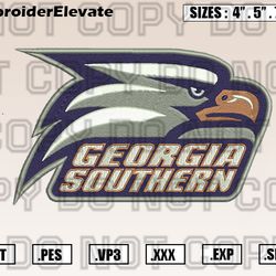 Georgia Southern Eagles Logo Embroidery Designs File, Ncaa Teams Embroidery Design File Instant Download