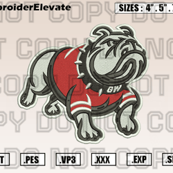 Gardner-Webb Bulldogs Logo Embroidery Designs File, Ncaa Teams Embroidery Design File Instant Download