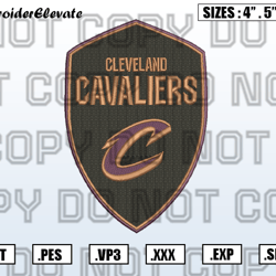 Cleveland Cavaliers Logo Embroidery Designs File, NBA Teams Embroidery Design File Instant Download