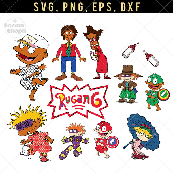 Naby Rugrats Rugrats Baby Gang SVG Clipart, American Baby PNG Image, Comp | Inspire ...