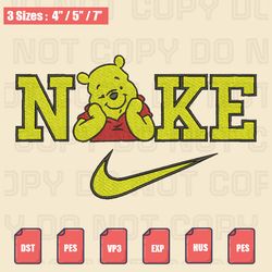 nike winnie the pooh embroidery file, disney embroidery designs, machine embroidery design files