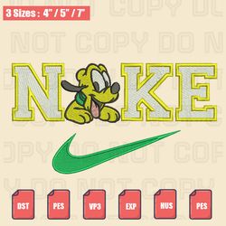 nike pluto embroidery file, nike disney embroidery designs, machine embroidery design files
