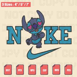 nike stitch in love embroidery file, valentine embroidery designs, machine embroidery design files