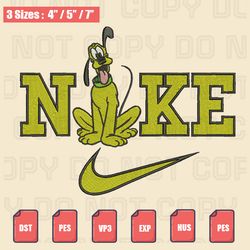 nike disney pluto embroidery file, disney nike embroidery designs, machine embroidery design files