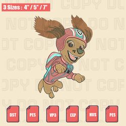 liberty paw patrol embroidery design, paw patrol embroidery files, machine embroidery design flies
