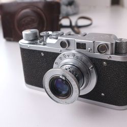 FED 1 Soviet Rangefinder Camera 35mm industar 10 50mm Leica Copy Vintage Decor