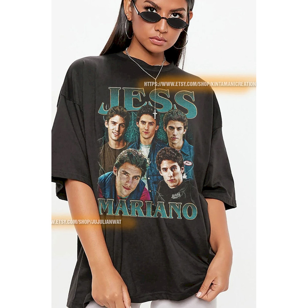 Jess Mariano Gilmore Girls Vintage Unisex Shirt, Vintage Jess Mariano TShirt Gift For Him and Her , 90s retro design graphic tee.jpg