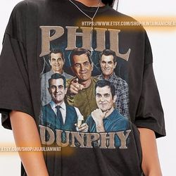 phil dunphy vintage unisex shirt, vintage phil dunphy tshirt gift for him and her , phil dunphy 90s retro design graphic