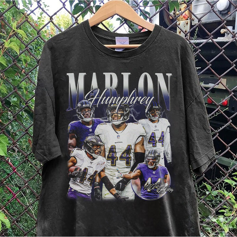 Vintage 90s Graphic Style Marlon Humphrey T-Shirt, Marlon Humphrey Shirt, Baltimore Football Shirt, Vintage Oversized Sport Shirt Sweatshirt.jpg