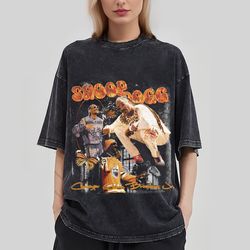 Snoop Dogg Vintage Washed T-Shirt, Hip Hop Homage Graphic Unisex Sweatshirt, Singer Sweatshirt, Bootleg Retro 90s Fans H