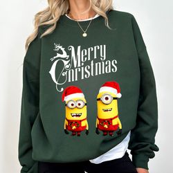 cute - minion chiffon top sweatshirt, happy new year shirt, welcome 2024 t-shirt, family shirt, unisex t-shirt